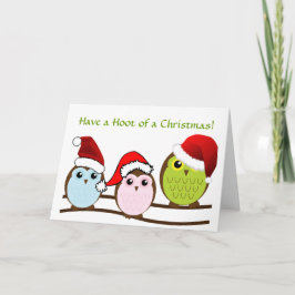 Uil Kerst Kaart