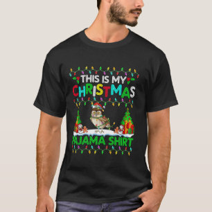 Uil Kerst Kerstmis Santa Hat Pyjama Shirt Funny Ow