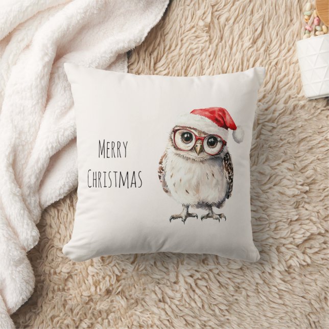 Uil Kerstman Hoed Kerstmis Kussen (Deken)