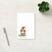 Uil Kerstmis Grappige Cartoon Post-it® Notes (Kantoor)