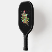 Uil Kerstverlichting Grappige Xmas Uil Liefhebber  Pickleball Paddle (Links)
