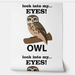 Uil kijk in mijn ogen uil behang