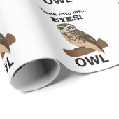 Uil kijk in mijn ogen uil cadeaupapier (Rol Hoek)