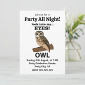 Uil kijk in mijn ogen uil kaart (Staand voorkant)