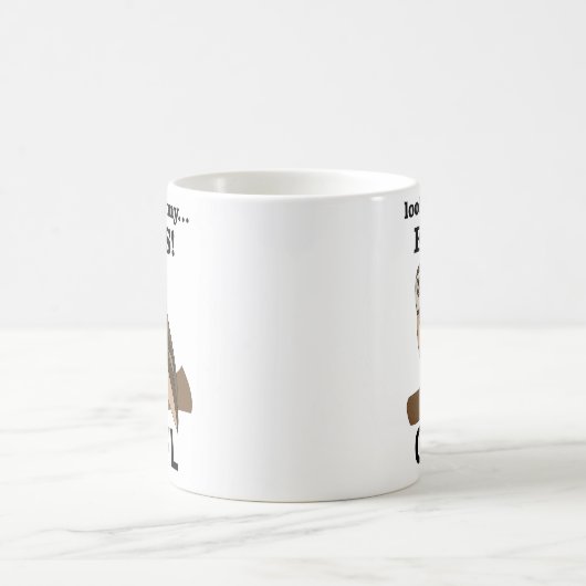 Uil kijk in mijn ogen uil koffiemok (Center)