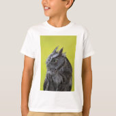 Uil - kinder Hanes tagless shirt (Voorkant)