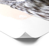 Uil kinderkamer muur kunst dier portret poster (Hoek)