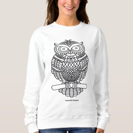 Uil (klassiek) - Dames sweatshirt (Voorkant)