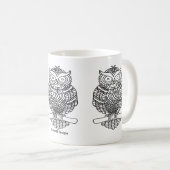Uil - Klassieke mok (330ml) (Voorkant rechts)