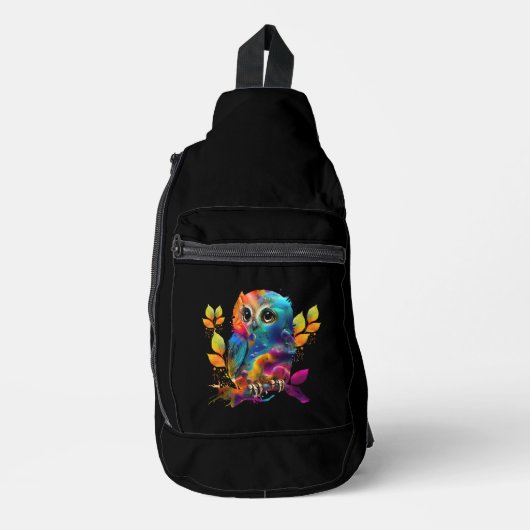 UIL KLEURRIJK ABSTRACT SLING BAG (Voorkant)
