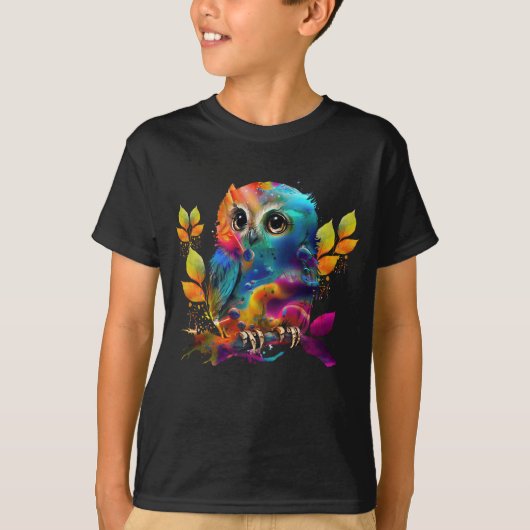UIL KLEURRIJK ABSTRACT T-shirt (Voorkant)