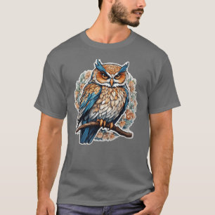 Uil Kleurrijke Uil Dierenvriend T-shirt