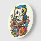 Uil Klok voor kinderkamer of kinderkamer (Hoek)