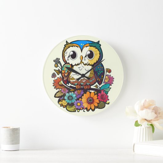 Uil Klok voor kinderkamer of kinderkamer (Huis)