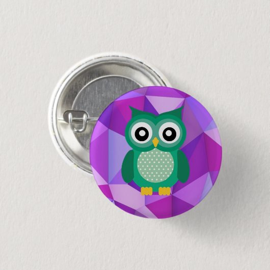 uil-knop ronde button 3,2 cm (Voorkant /achterkant)