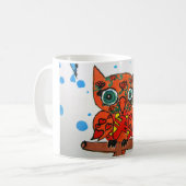 uil koffiemok (Voorkant links)