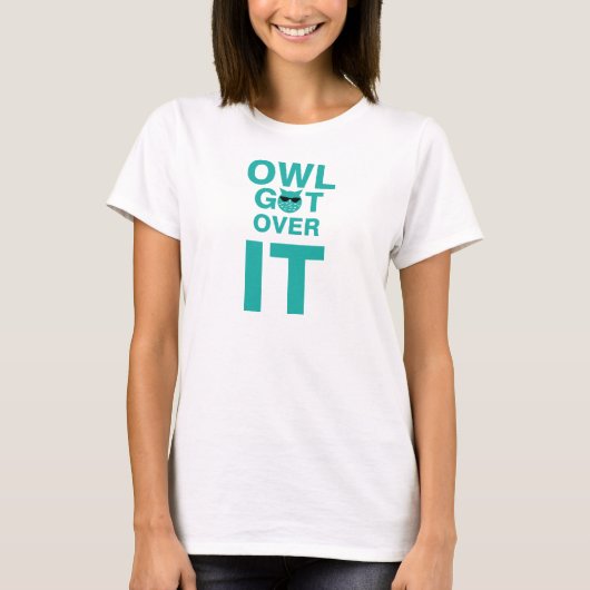 Uil komt er overheen t-shirt (Voorkant)