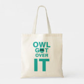 Uil komt er overheen tote bag (Achterkant)