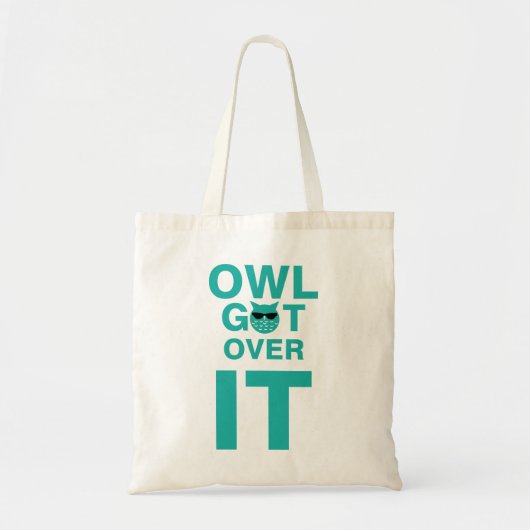 Uil komt er overheen tote bag (Voorkant)