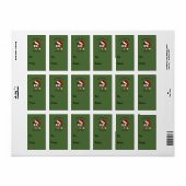 Uil komt met Kerstmis thuis! Etiket (Full Sheet)