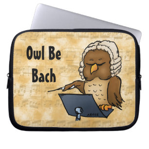 Uil komt terug Funny cartoon Laptop Sleeve