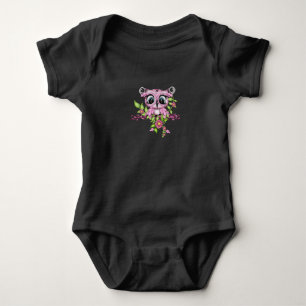 Uil kunst ontwerp baby romper
