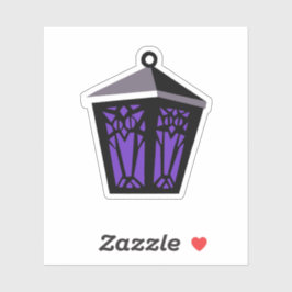 Uil Lantaarn Sticker - Paars
