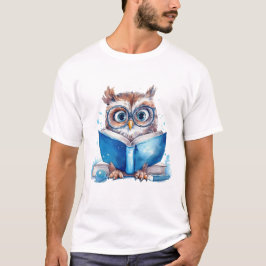 Uil Lees boek T-shirt