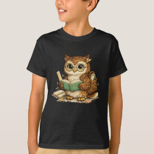 Uil Leest Boek - Terug Naar School T-shirt