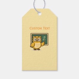 Uil Leraar  Cadeaulabel