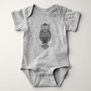Uil (levendig) - Baby Bodysuit