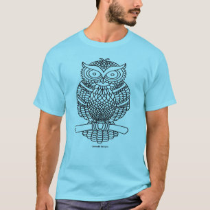 Uil (levendig) - Heren Basic T-Shirt