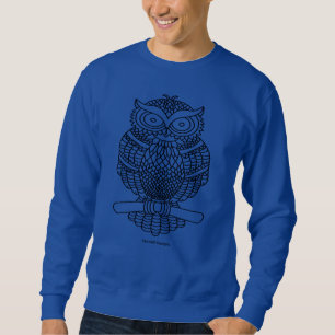 Uil (levendig) - Heren sweatshirt