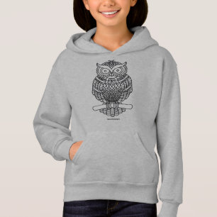 Uil (levendig) - Meisjes Hoodie