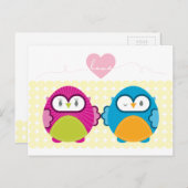 UIL LIEFDE :: helder meisje + jongen Briefkaart (Voorkant / Achterkant)