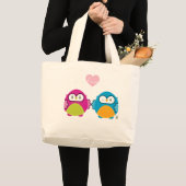 UIL LIEFDE :: helder meisje + jongen Grote Tote Bag (Voorkant (product))