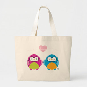 UIL LIEFDE :: helder meisje + jongen Grote Tote Bag