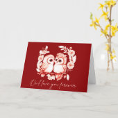 Uil Liefde jou oneindig kaart (Gele Bloem)