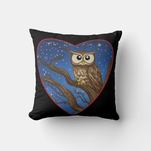 Uil liefdescadeau voor tieners kussen (Voorkant)