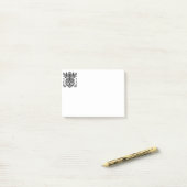 Uil Liefhebbers Rustieke Bossen Zwart Wit Boheems Post-it® Notes (Op bureau)