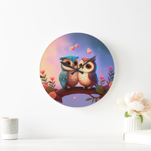 "Uil Love" Grote Klok (Huis)