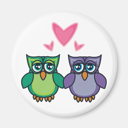 Uil Love Magnet (Voorkant)