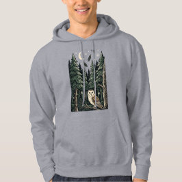Uil Maanverlichte Bos Fauna Hoodie