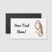  uil magnetisch Visitekaartje (Voorkant / Achterkant)