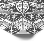 Uil Mandala Magische Natuur Art Print (Hoek)