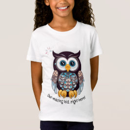 Uil-mazing kind, hier! v7 | T-shirt voor meisjes