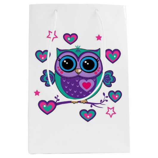 Uil Medium Cadeauzakje (Voorkant)