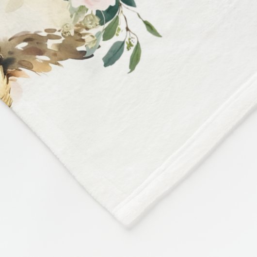 Uil Meisje Milestone Deken, Uil Maandelijks Baby B Fleece Deken (Hoek)