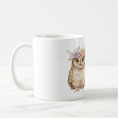 Uil met bloemen koffiemok (Links)