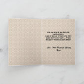 Uil met de Valentijnsdag van de Snor Feestdagen Kaart (Binnen)